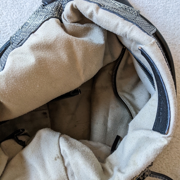 Foley + Corinna black snakeskin tote - Picture 6 of 8